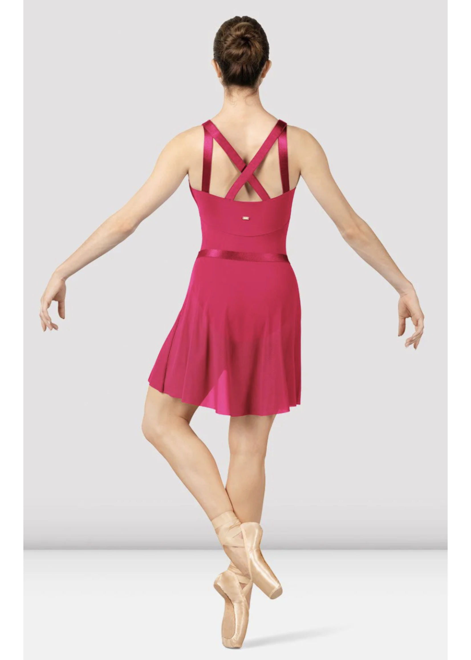 BLOCH & MIRELLA MS166 MAJESTY SHINY ELASTIC WAIST WRAP PULL ON SKIRT