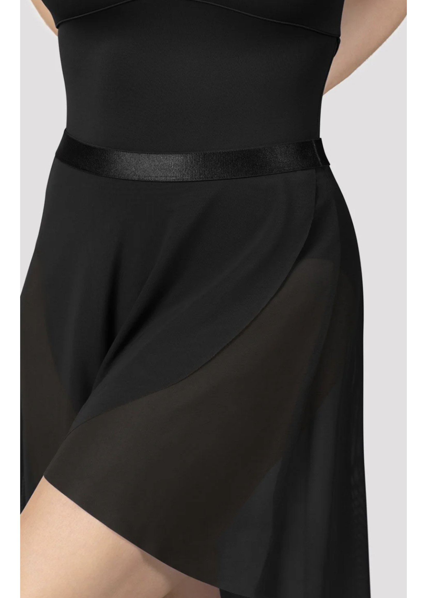 BLOCH & MIRELLA MS166 MAJESTY SHINY ELASTIC WAIST WRAP PULL ON SKIRT