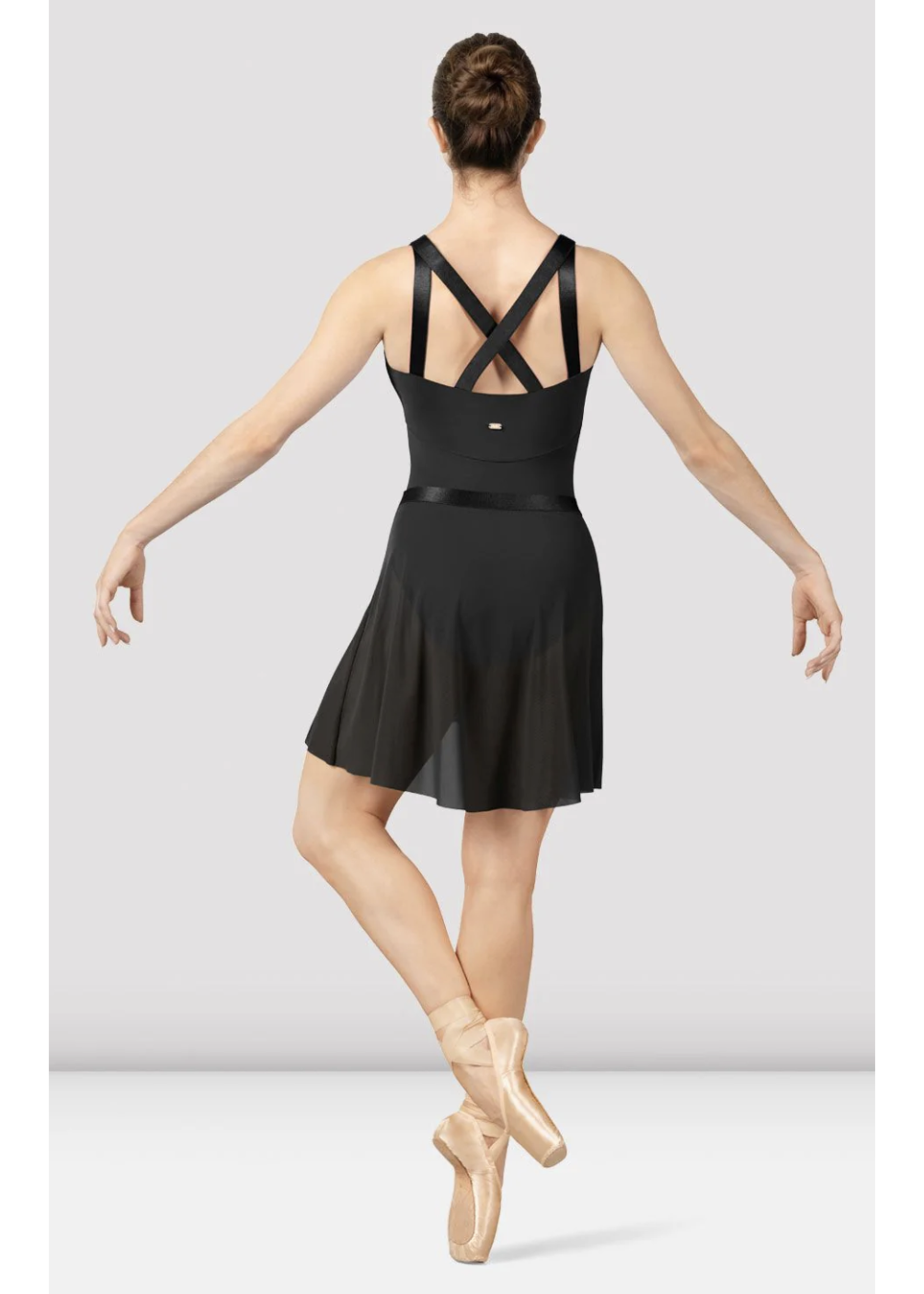 BLOCH & MIRELLA MS166 MAJESTY SHINY ELASTIC WAIST WRAP PULL ON SKIRT