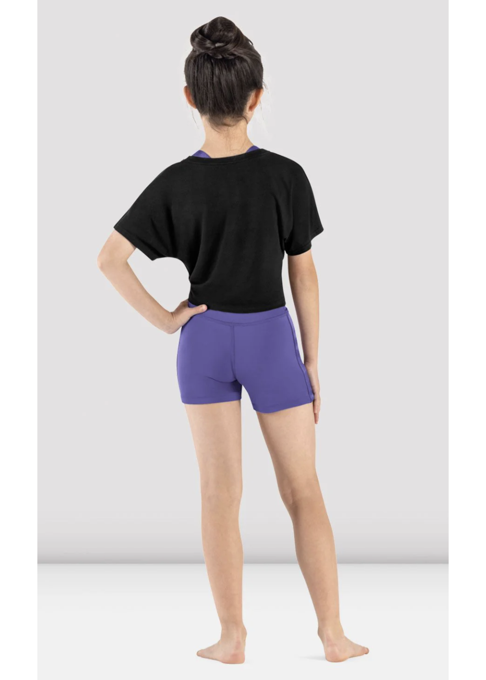 BLOCH & MIRELLA M753C MAJESTY DANCE PRINT CROP T-SHIRT