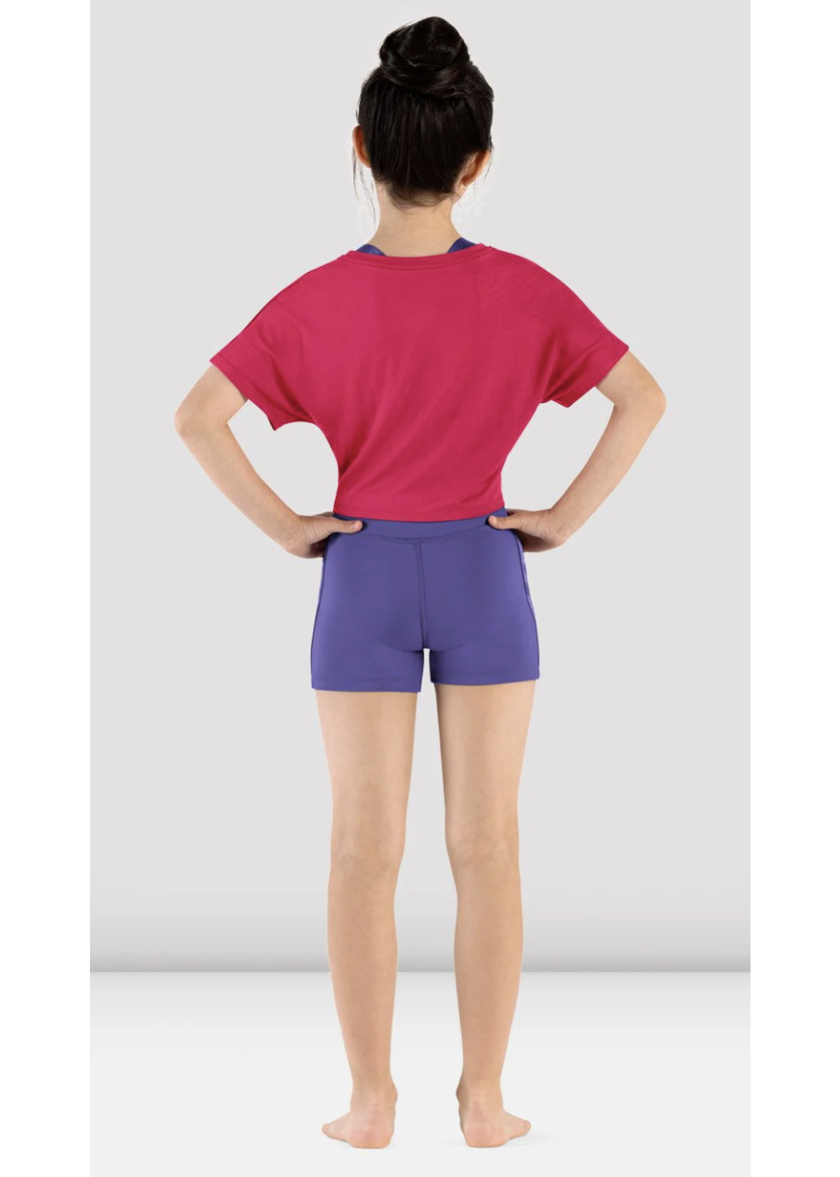 BLOCH & MIRELLA M753C MAJESTY DANCE PRINT CROP T-SHIRT