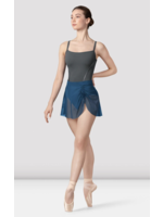 BLOCH & MIRELLA R9221 NICKY MESH PULL ON SKIRT WITH GATHER DETAIL
