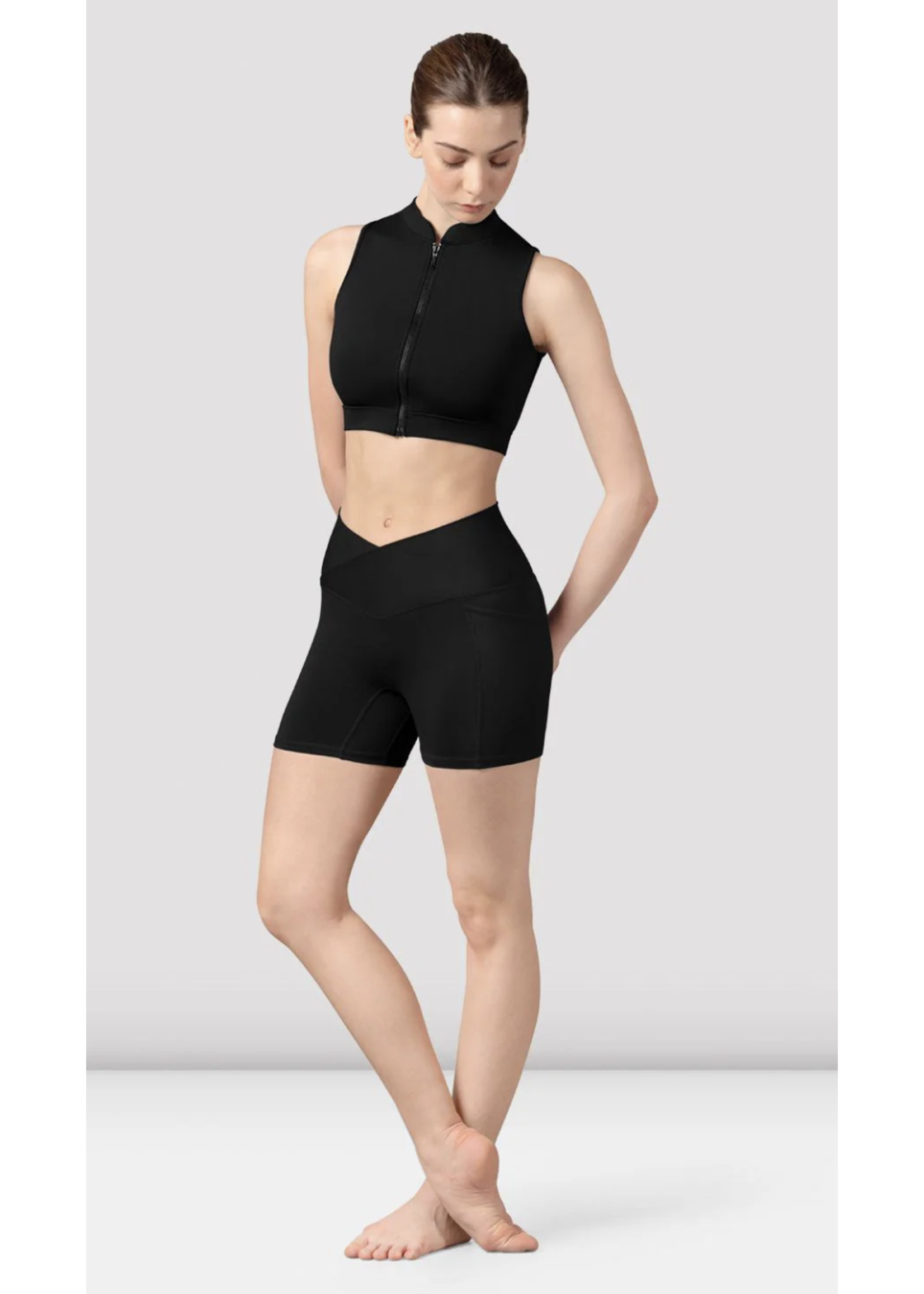 BLOCH & MIRELLA R8444 HARRIETA V FRONT SHORT WITH SIDE POCKETS