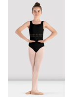 BLOCH & MIRELLA CL9275 RUBIE SCOOP NECKLINE WEAVE DETAIL OPEN BACK TANK LEOTARD