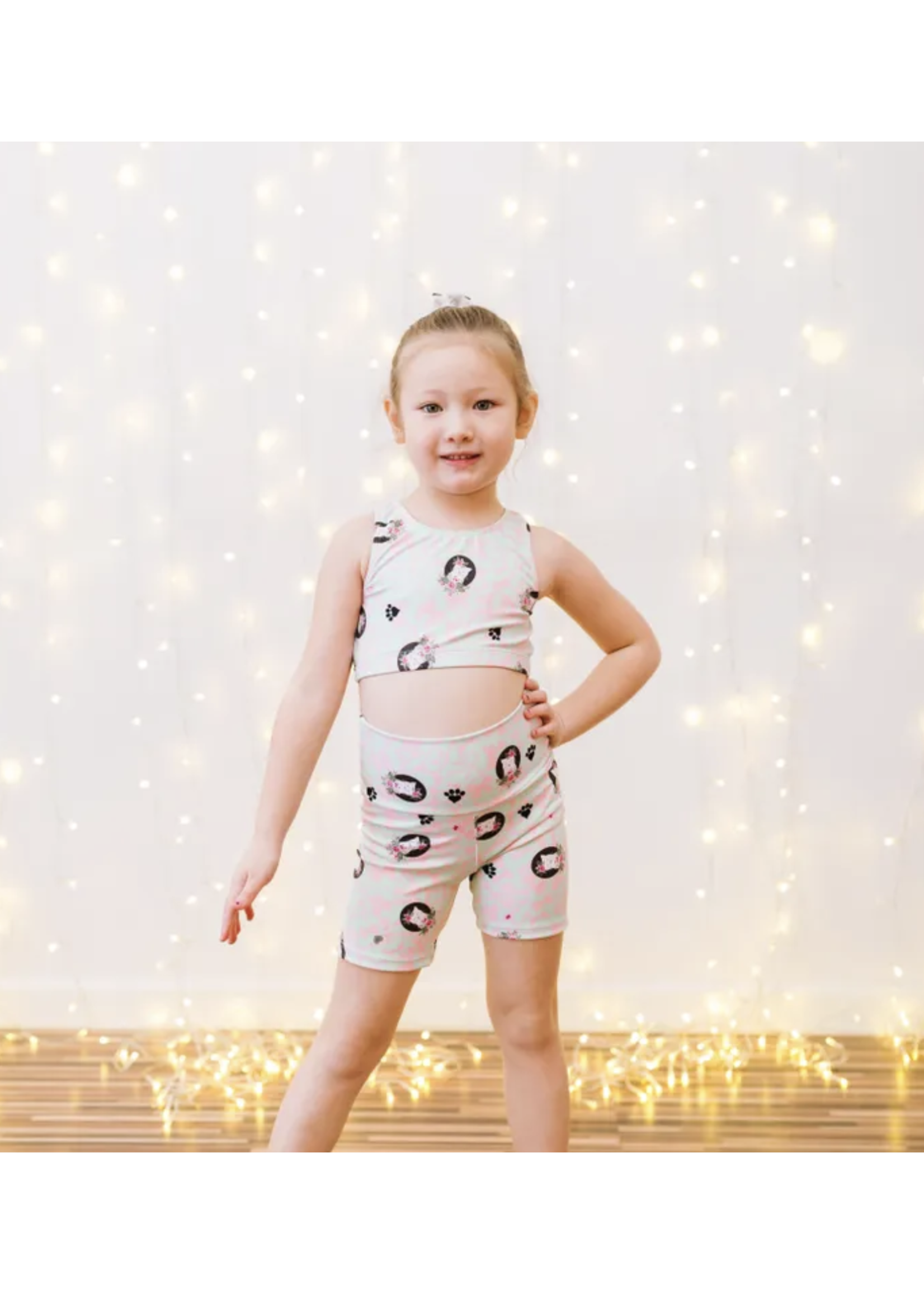GIRL POWER LE316 PATTERN PRINT SHORT