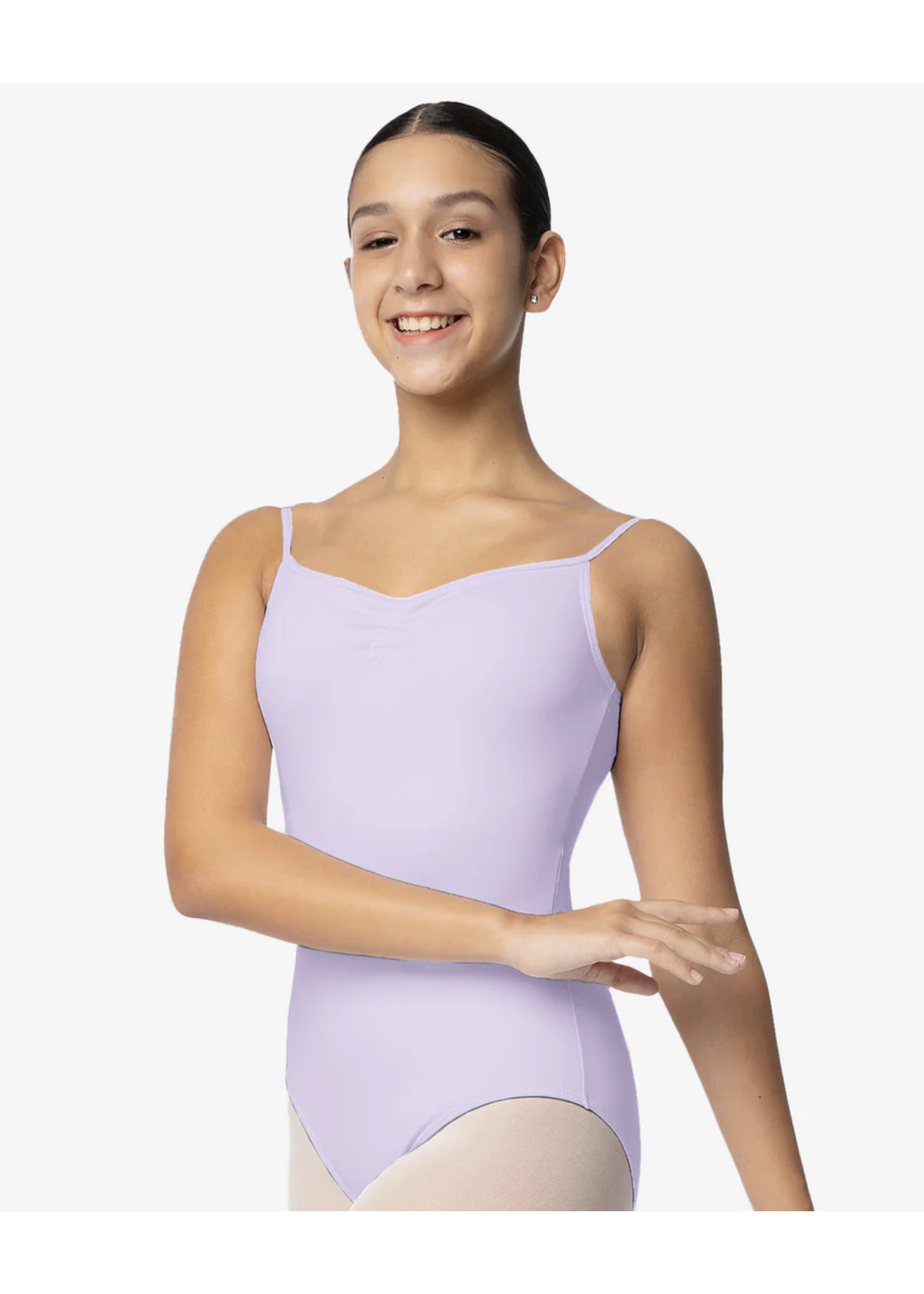 SO DANCA SL04 STEPHANIE REMOVABLE CUPS, PINCH FRONT CAMISOLE LEOTARD