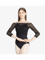 SO DANCA SL226 MESH LONG SLEEVE TOP