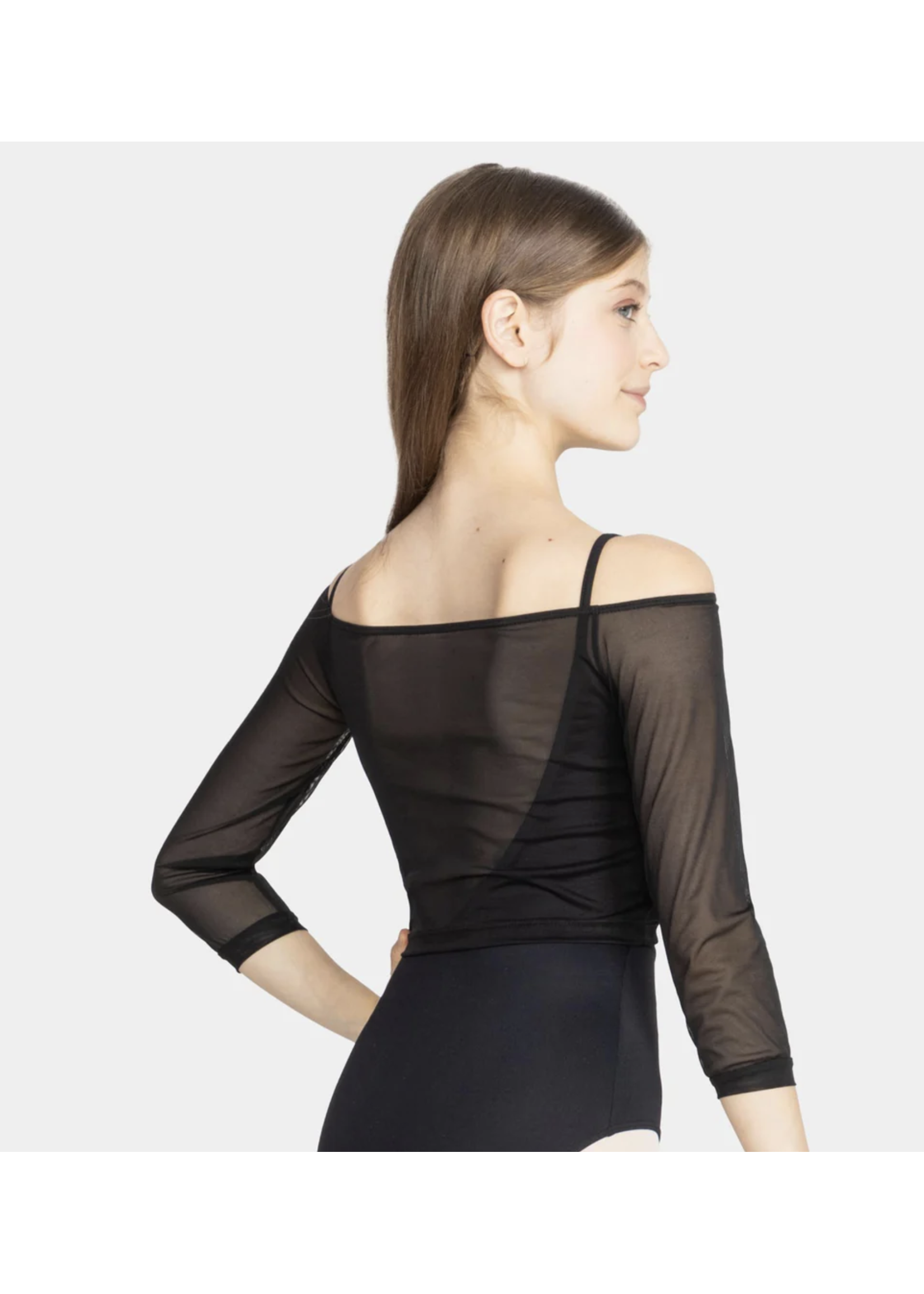 SO DANCA SL226 MESH LONG SLEEVE TOP