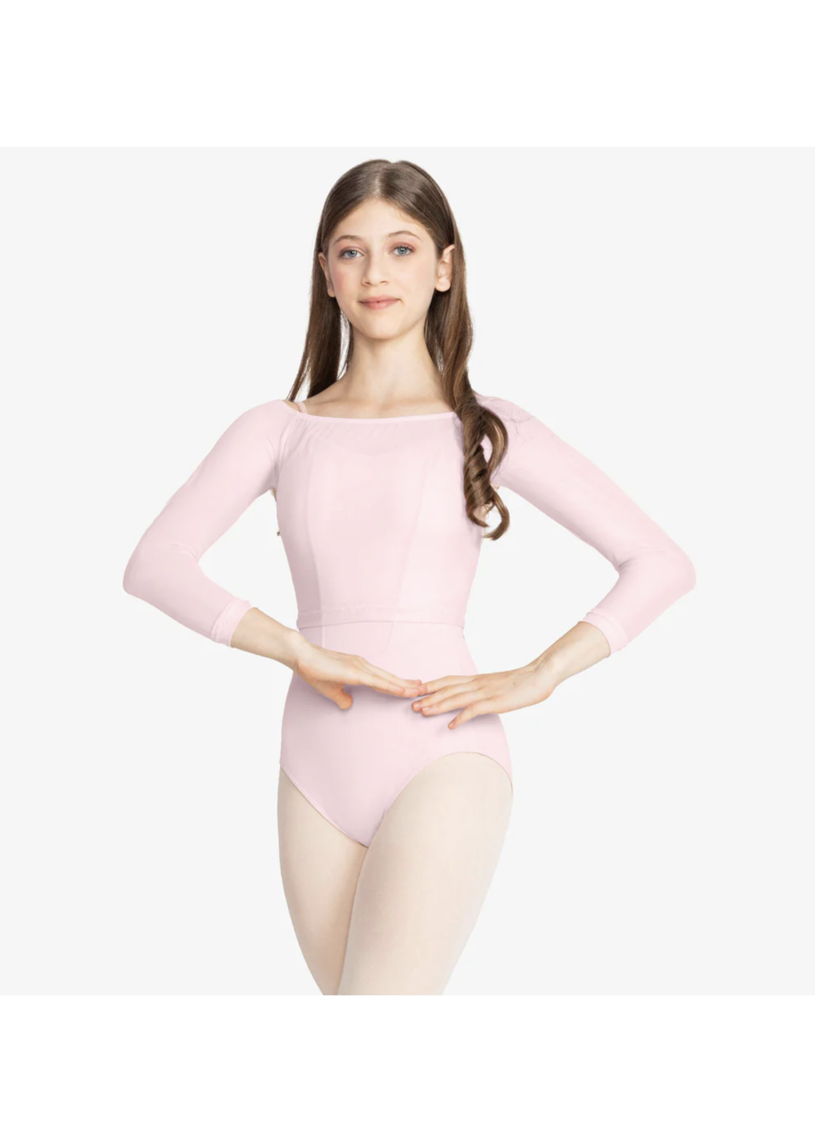 SO DANCA SL226 MESH LONG SLEEVE TOP