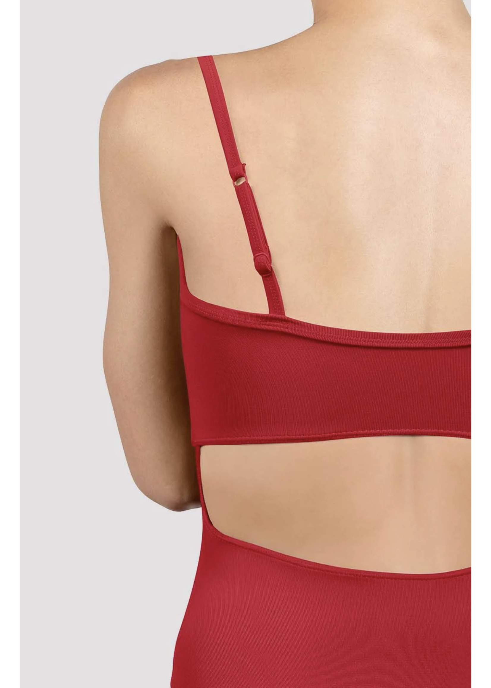 BLOCH & MIRELLA L4277 BALLETCORE CUTOUT BACK CAMISOLE LEOTARD