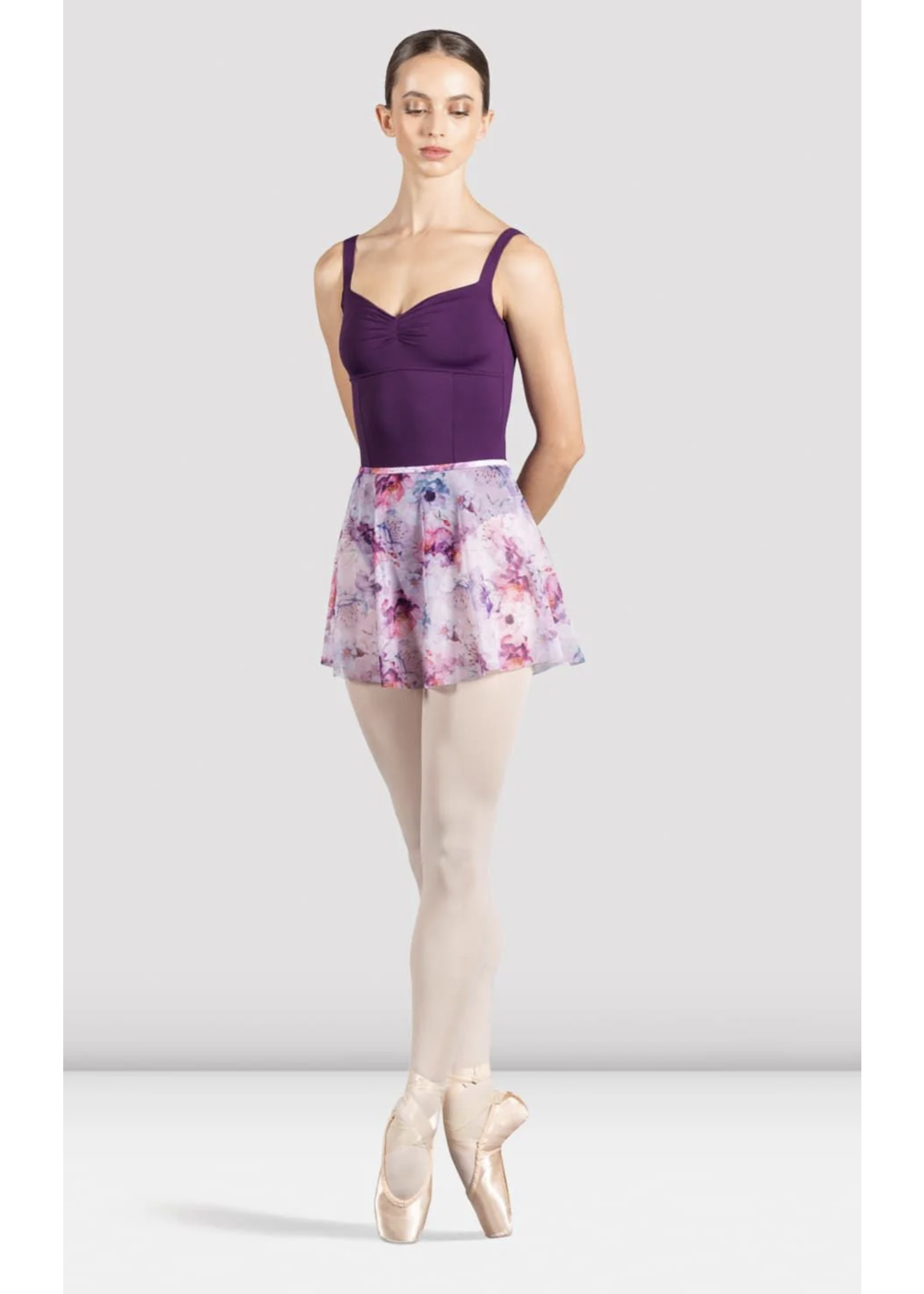 BLOCH & MIRELLA R0241 BALLETCORE FLORAL PULL ON SKIRT