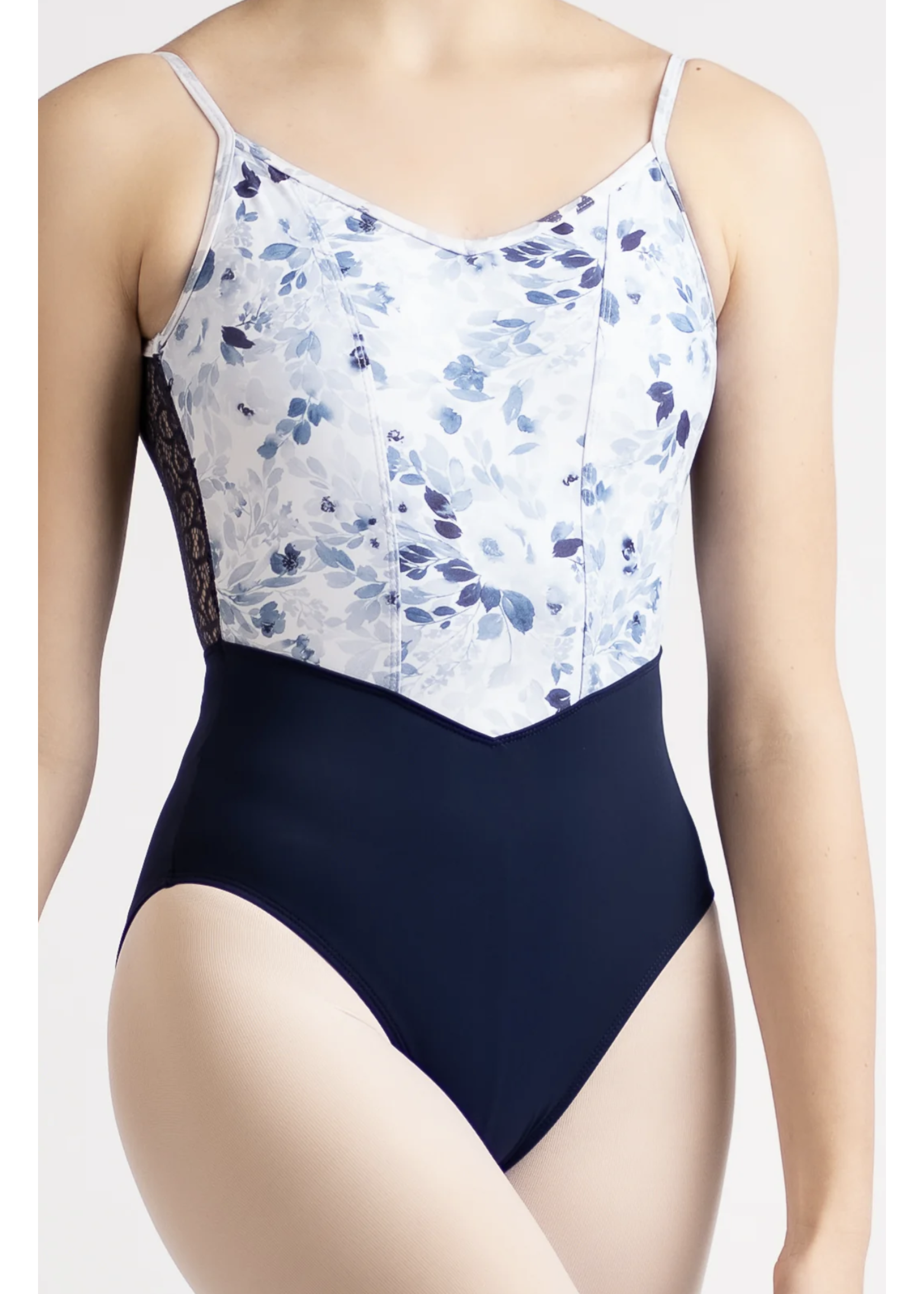 DANSE DE PARIS L0003 CHANELLE CORSET BODICE LACE V BACK CAMISOLE LEOTARD