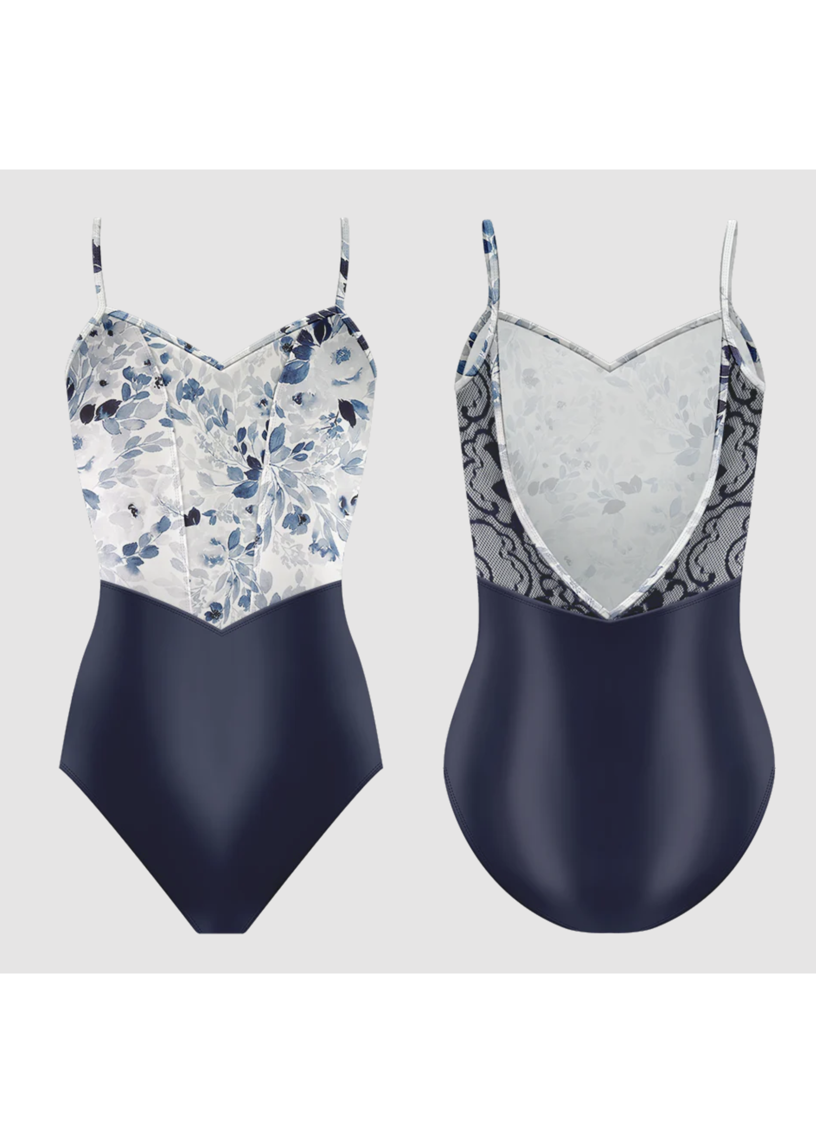 DANSE DE PARIS L0003 CHANELLE CORSET BODICE LACE V BACK CAMISOLE LEOTARD