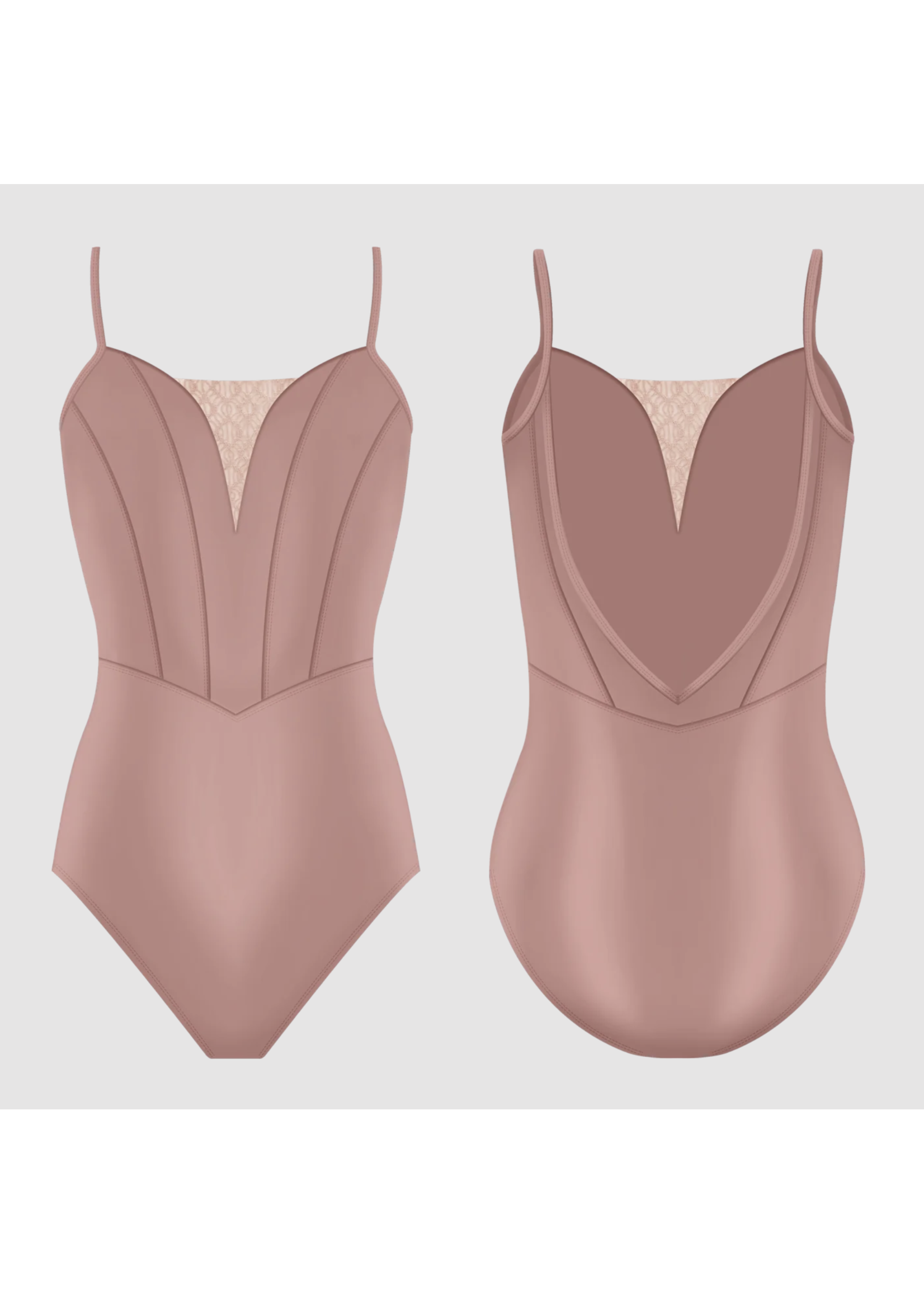 DANSE DE PARIS ANTOINETTE CORSET BODICE V INSERT CAMISOLE LEOTARD