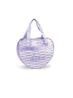 DANSHUZ B24510 SHIMMERING SEQUIN HEART SHAPED TOTE BAG 12.5X10X2.75