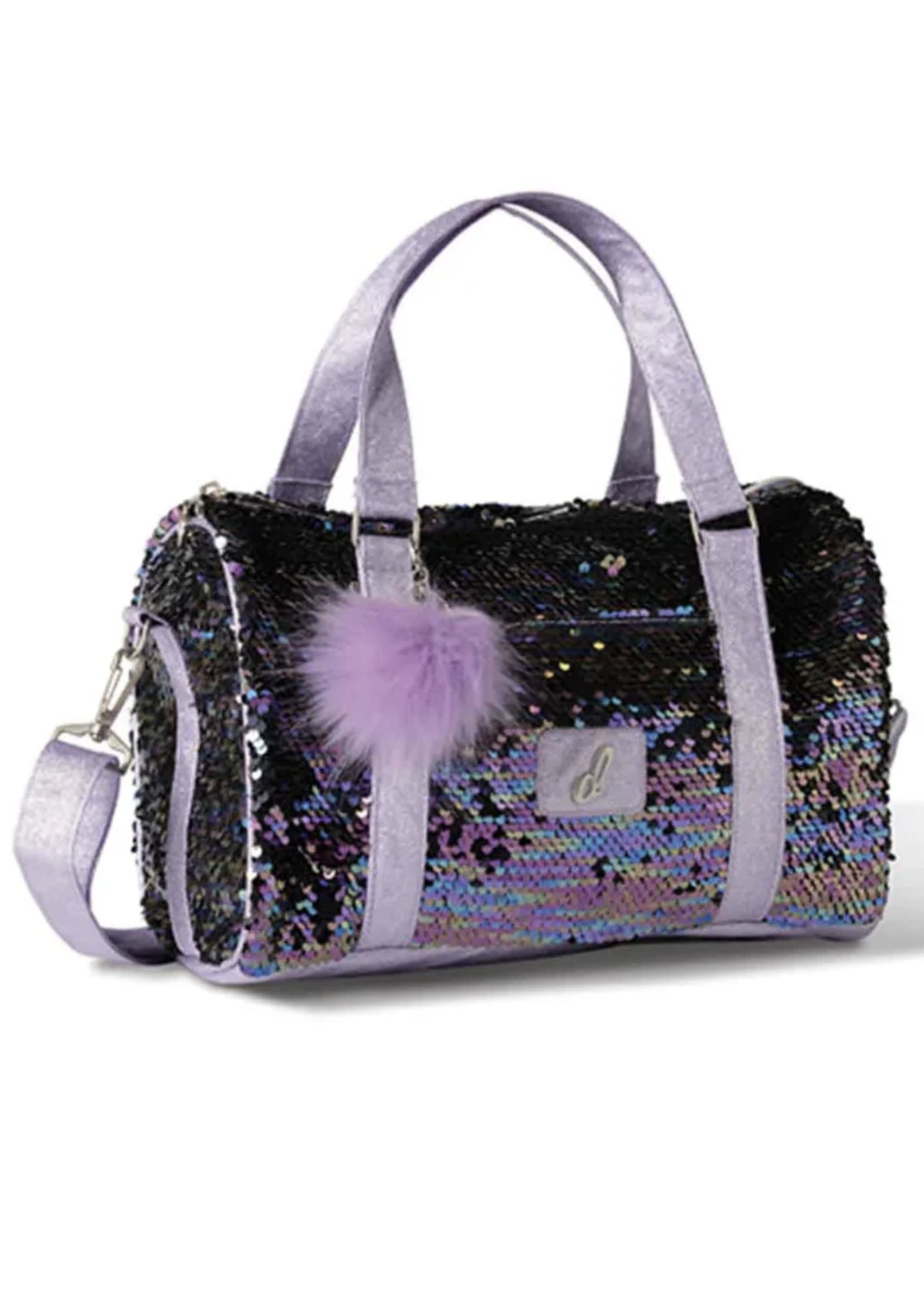 DANSHUZ B25505 DAZZLE BERRY SEQUINS DUFFEL BAG 12X8