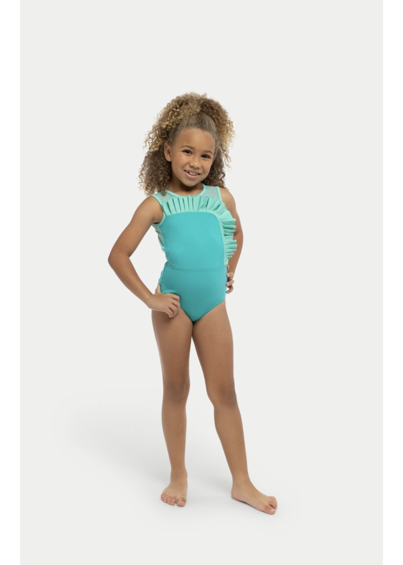 ROXIE RC240905 AMY PLEATED RUFFLE TANK LEOTARD