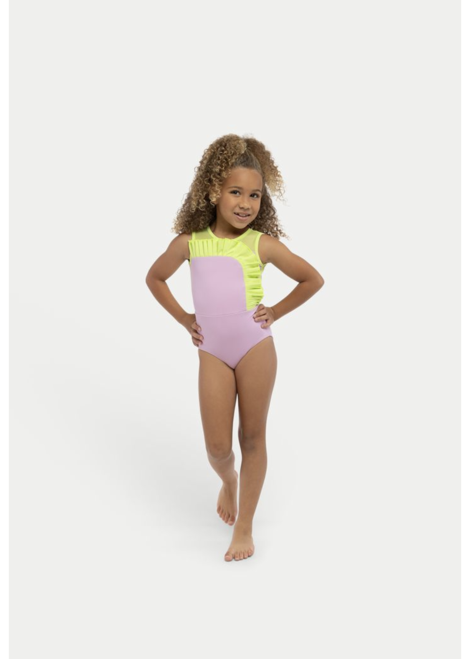 ROXIE RC240905 AMY PLEATED RUFFLE TANK LEOTARD
