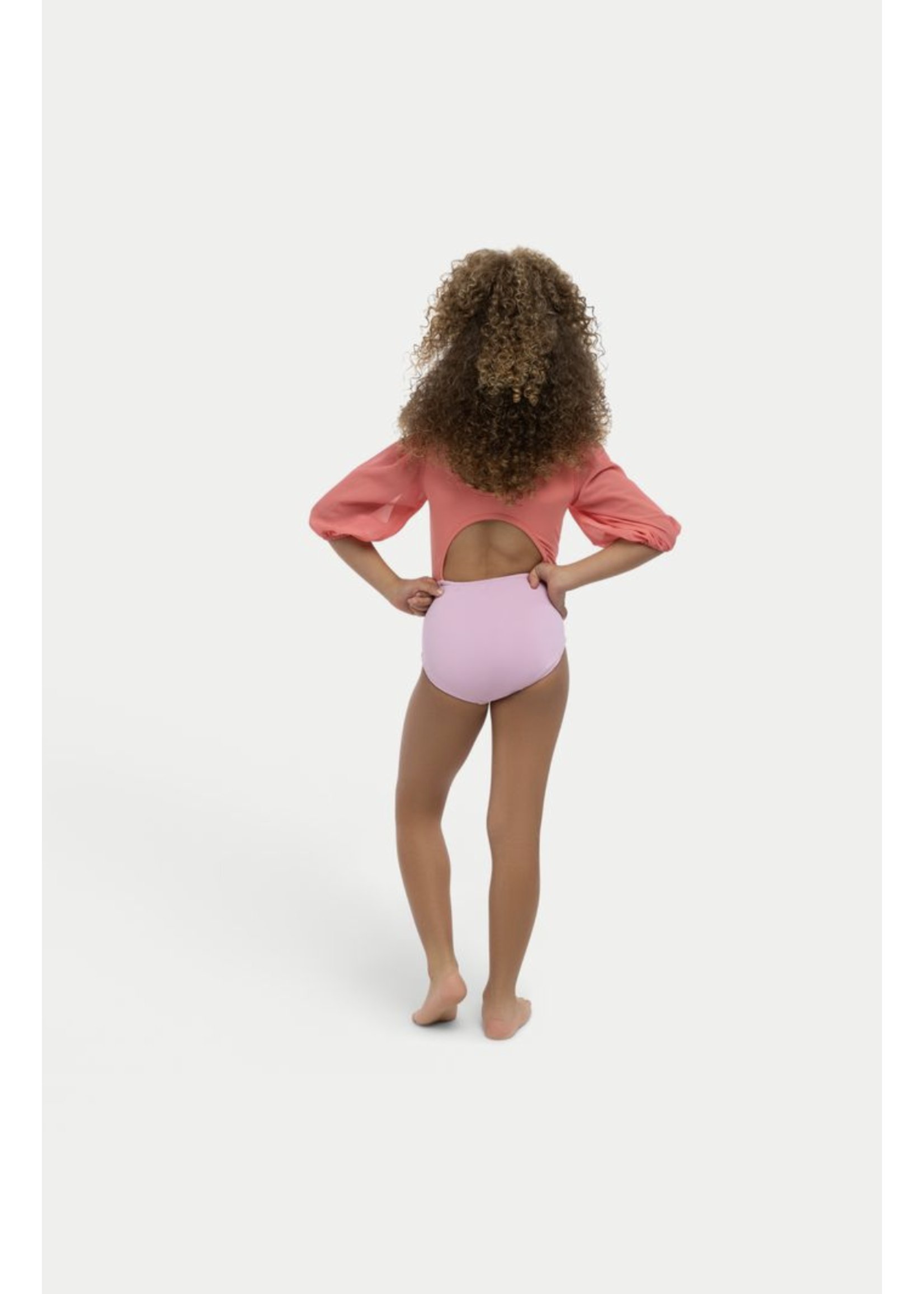 ROXIE RC230405 KRISTEN CUT OUT PUFF LONG SLEEVE LEOTARD
