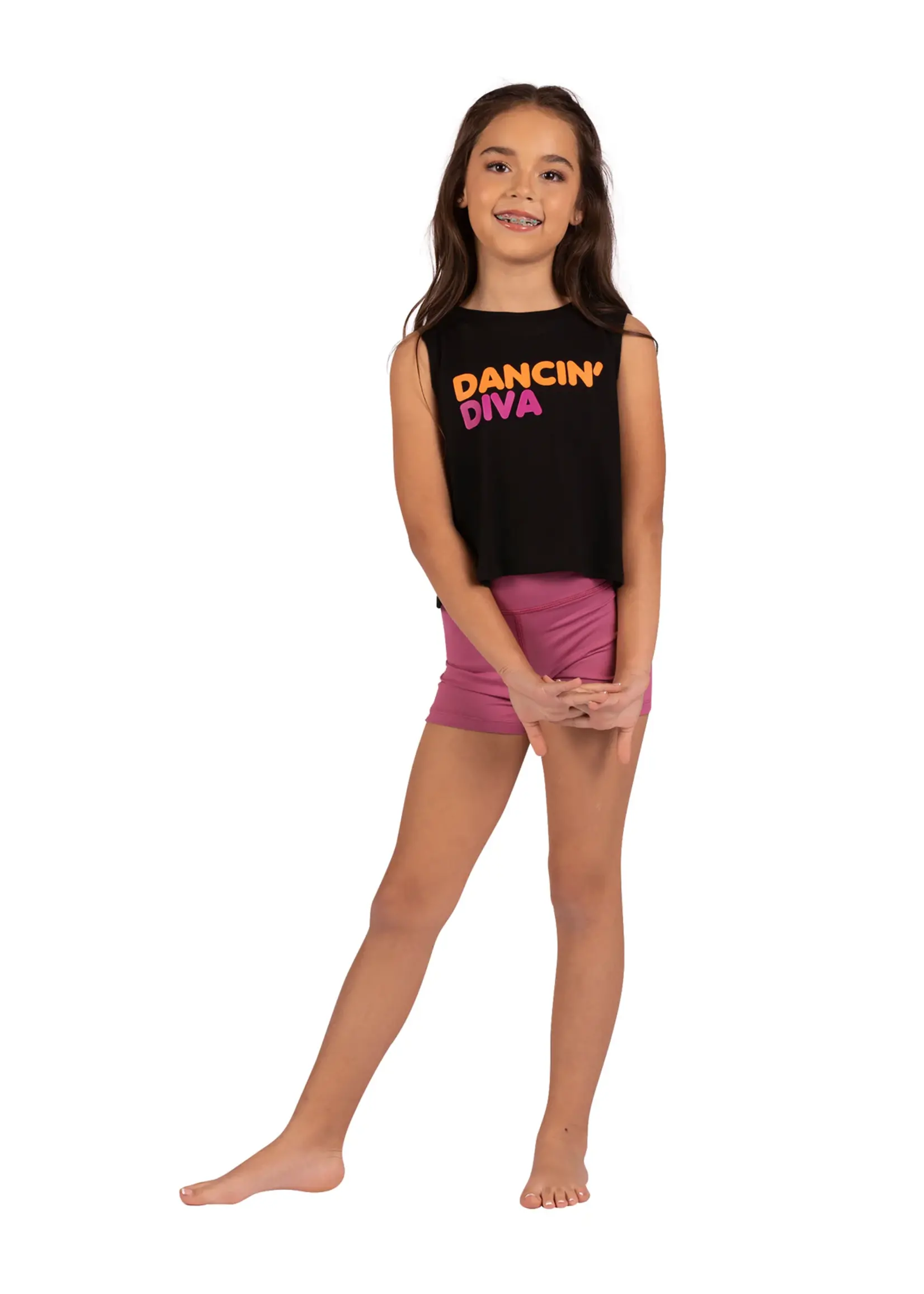 DANSHUZ 25318 DANCIN' DIVA TULIP BACK TANK TOP