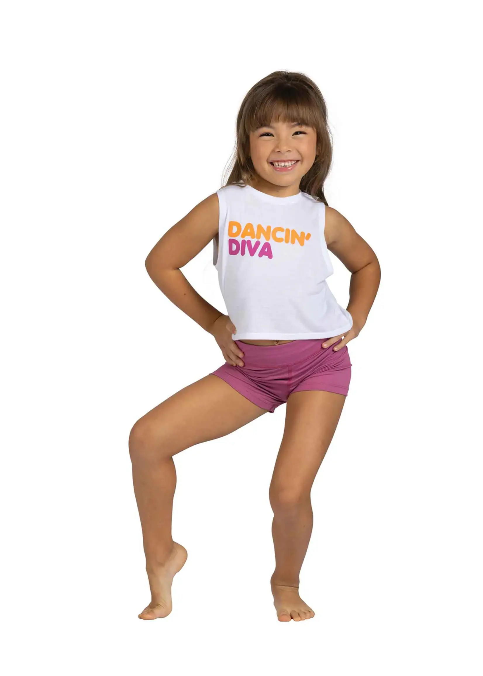 DANSHUZ 25318 DANCIN' DIVA TULIP BACK TANK TOP