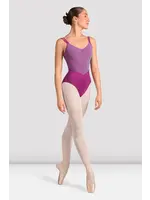 BLOCH & MIRELLA M70001LM DOUBLE STRAP CAMISOLE LEOTARD WITH STRIPED BODICE