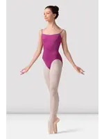 BLOCH & MIRELLA M70003LM SEAMED BODICE CAMISOLE LEOTARD WITH LOW MESH BACK