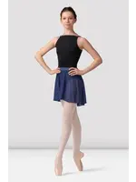 BLOCH & MIRELLA MS10001 MESH SKIRT WITH STRIPED ELASTICATED WAISTBAND