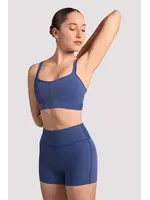 BLOCH & MIRELLA M30002L MESH CROSS BACK DOUBLE STRAP CAMISOLE CROP TOP