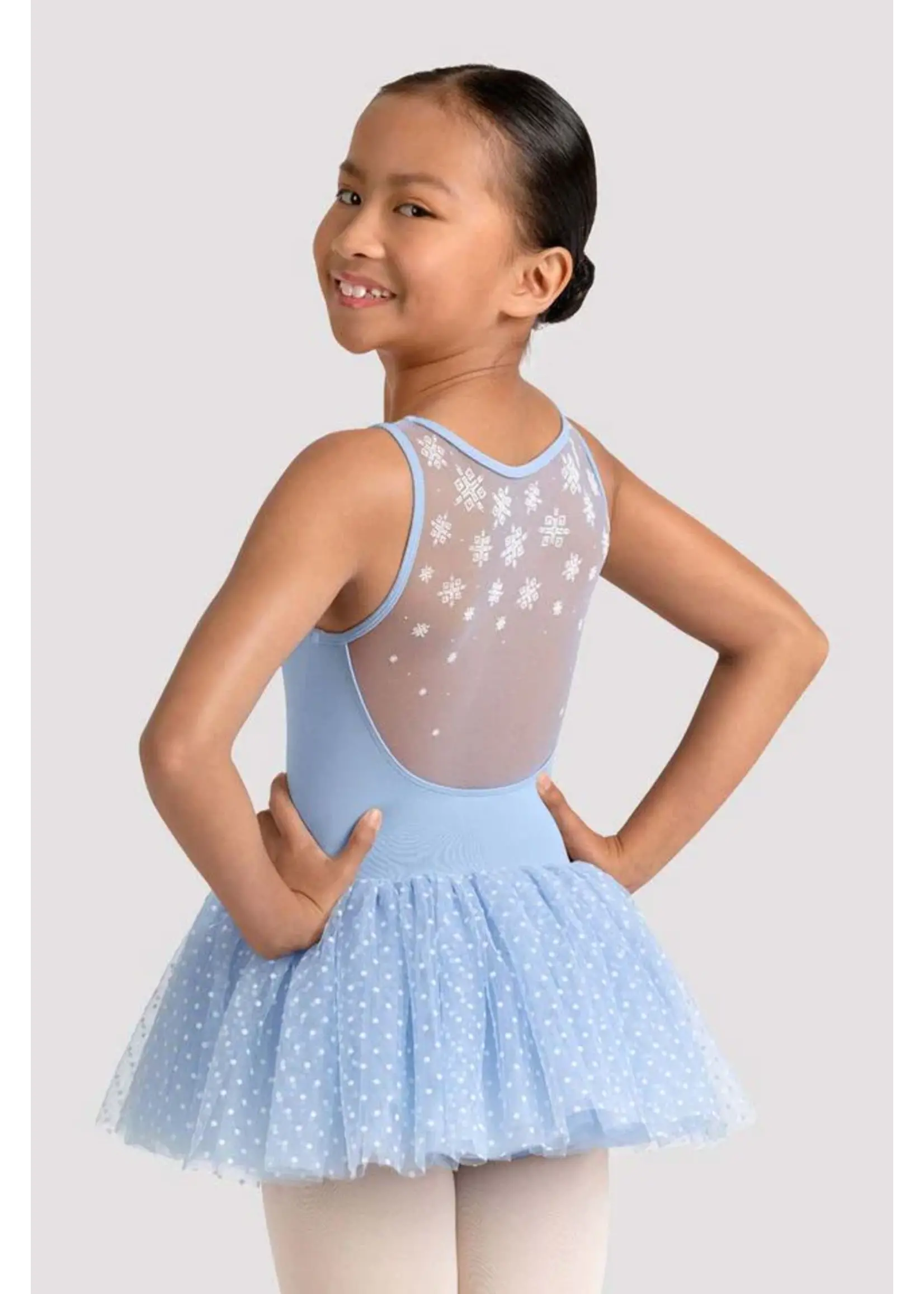 BLOCH & MIRELLA M50002C SCOOP NECK WITH KALEIDOSCOPE MESH BACK TUTU LEOTARD