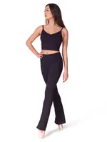 CAPEZIO & BUNHEADS AEL112W ADULT HIGH WAISTED LULU FLARE LEGGING