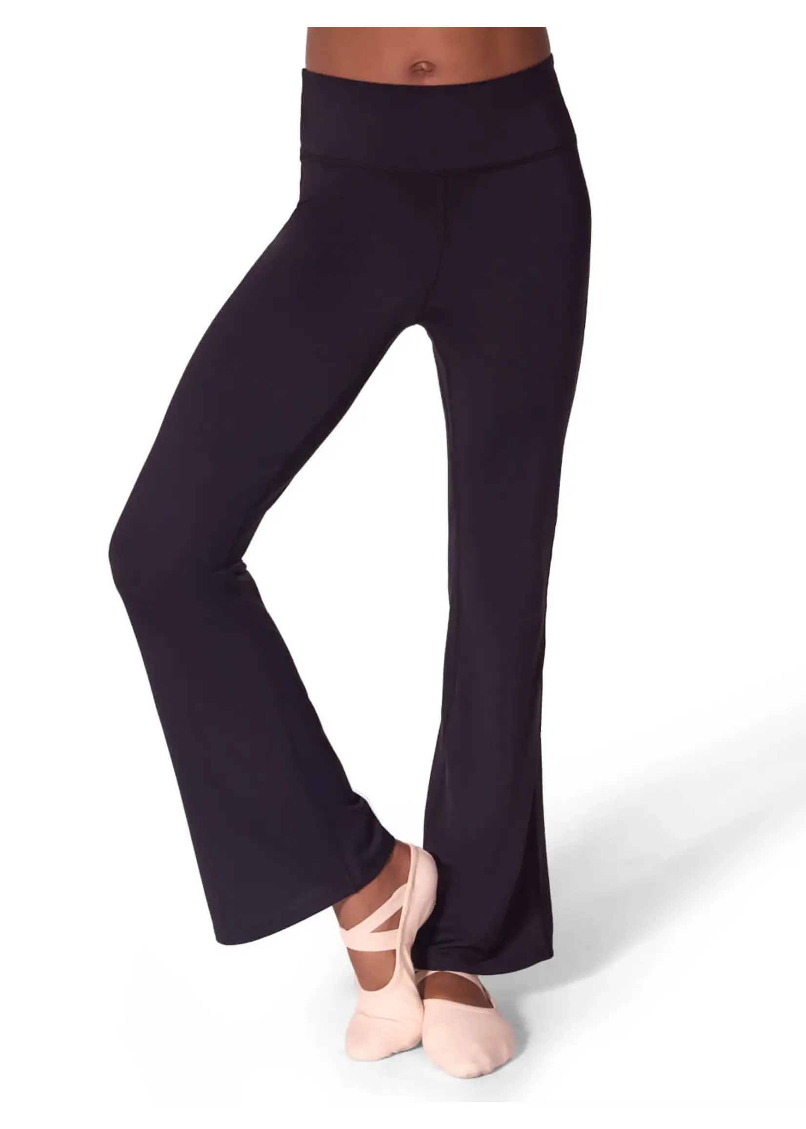 CAPEZIO & BUNHEADS AEL112T TWEEN HIGH WAISTED FLARE LEGGING