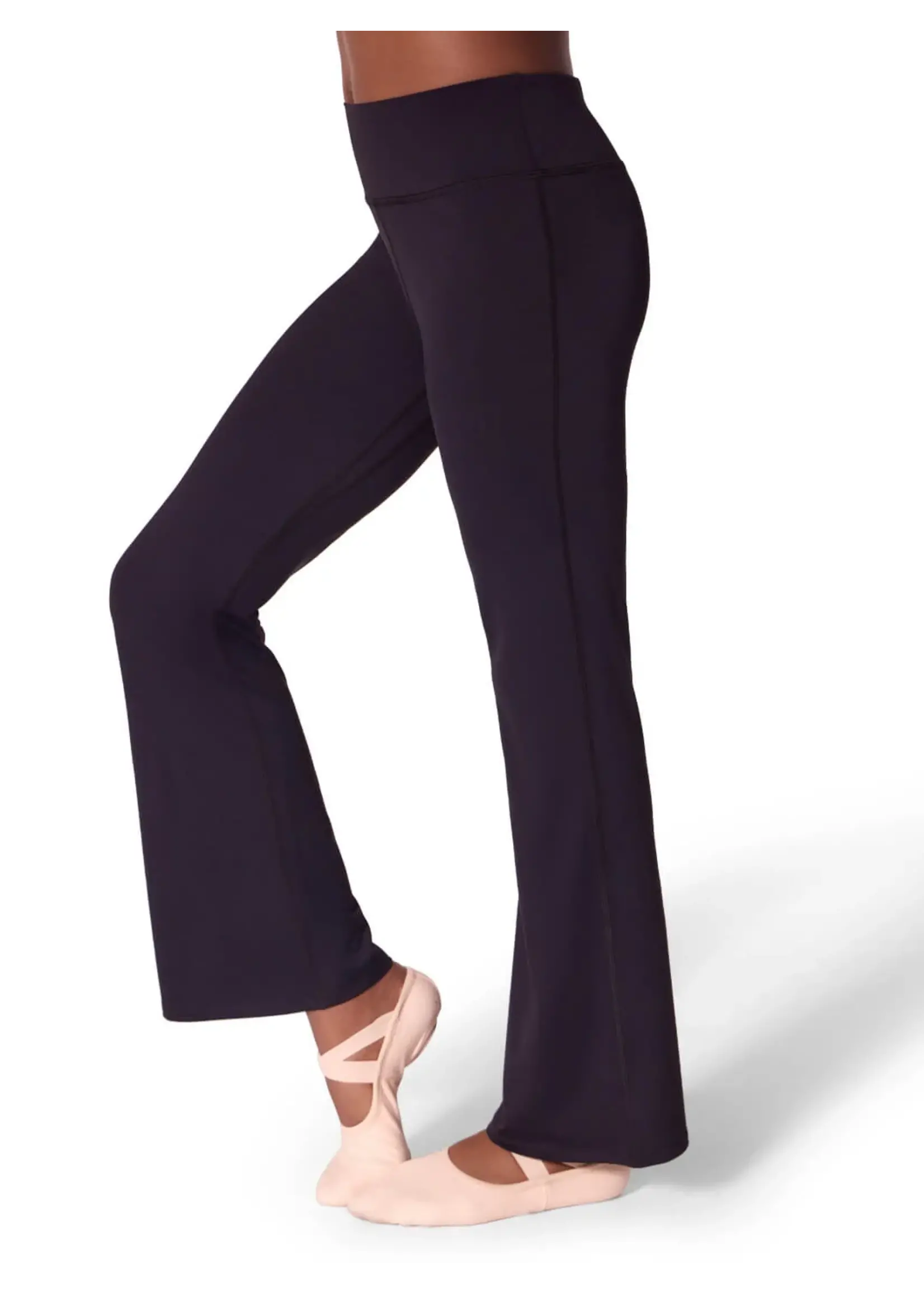 CAPEZIO & BUNHEADS AEL112T TWEEN HIGH WAISTED FLARE LEGGING