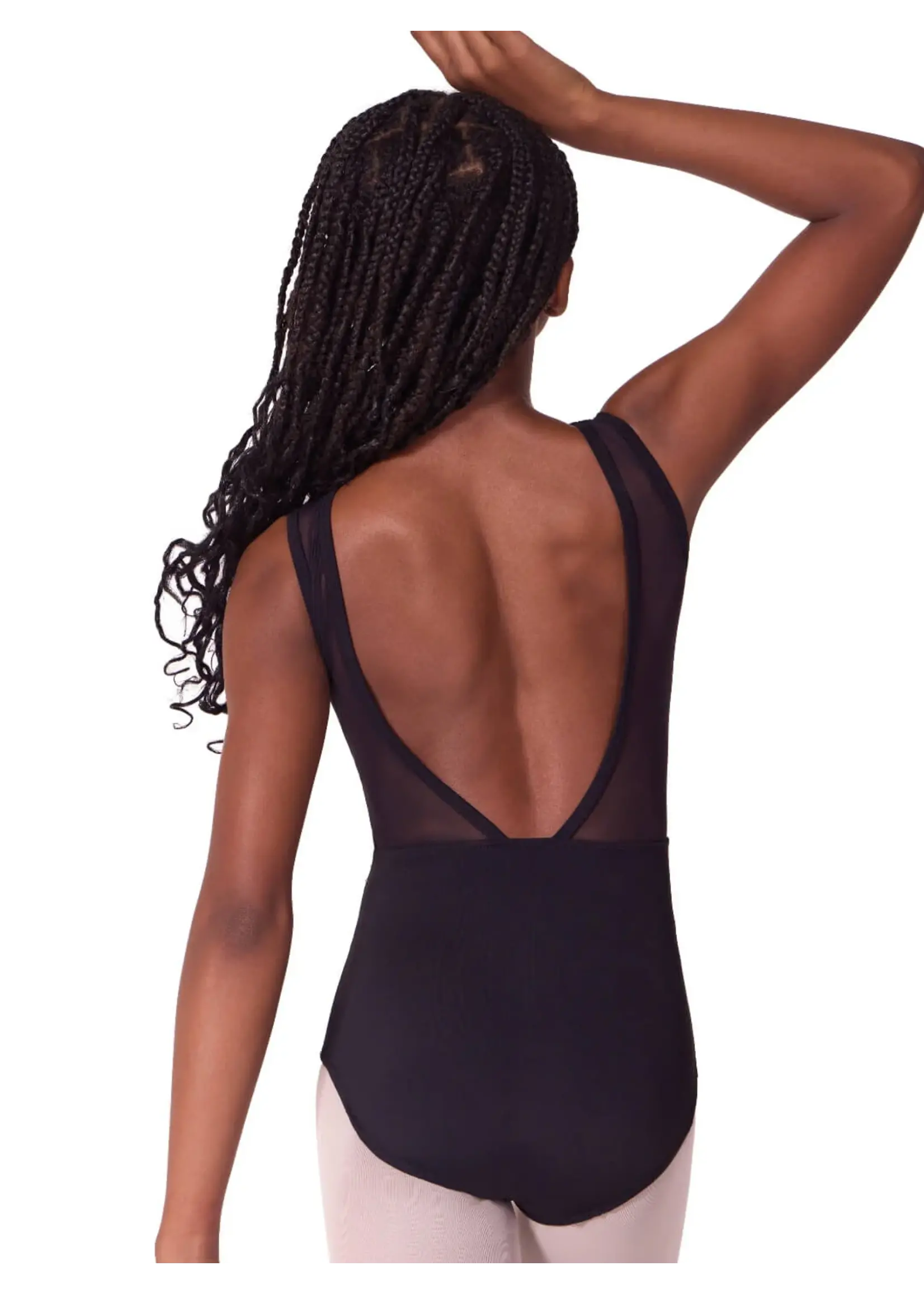 CAPEZIO & BUNHEADS AEL106T SOFT ELEGANCE TWEEN ASYMMETRICAL BOATNECK TANK LEOTARD