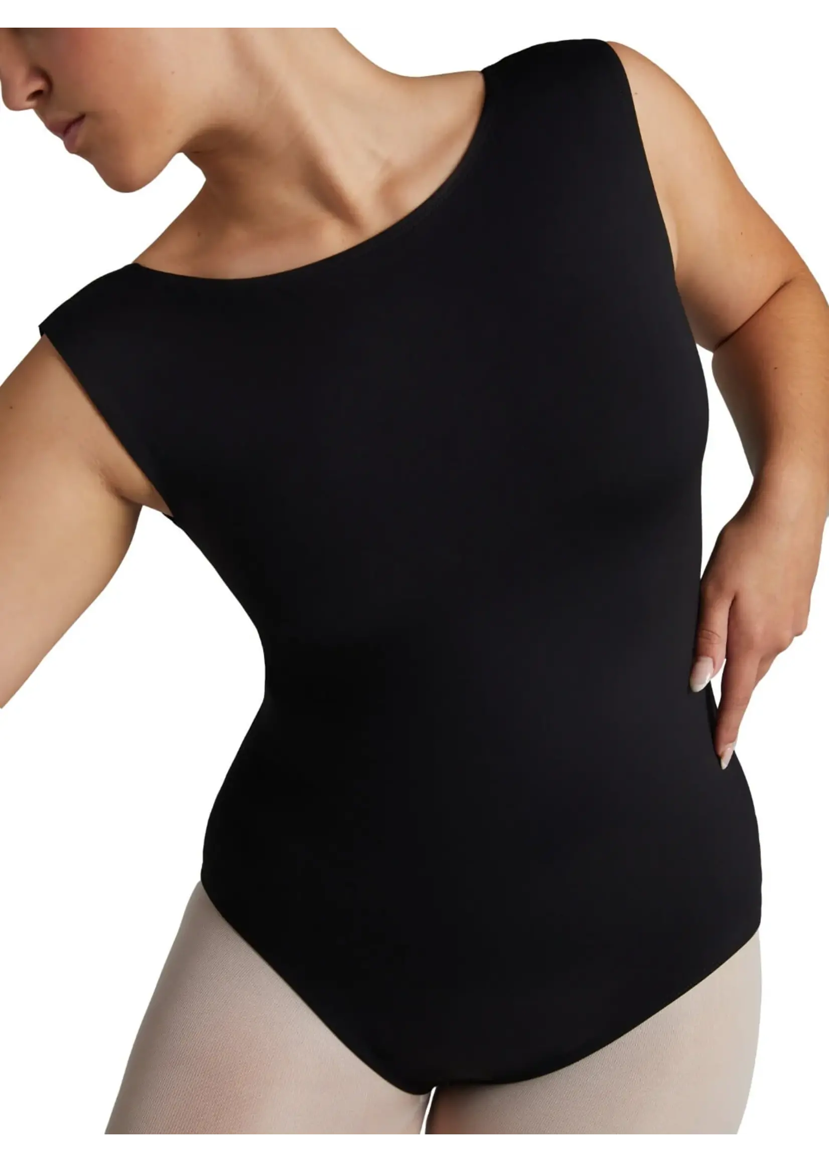 CAPEZIO & BUNHEADS AEL105W SOFT ELEGANCE BOATNECK TANK LEOTARD