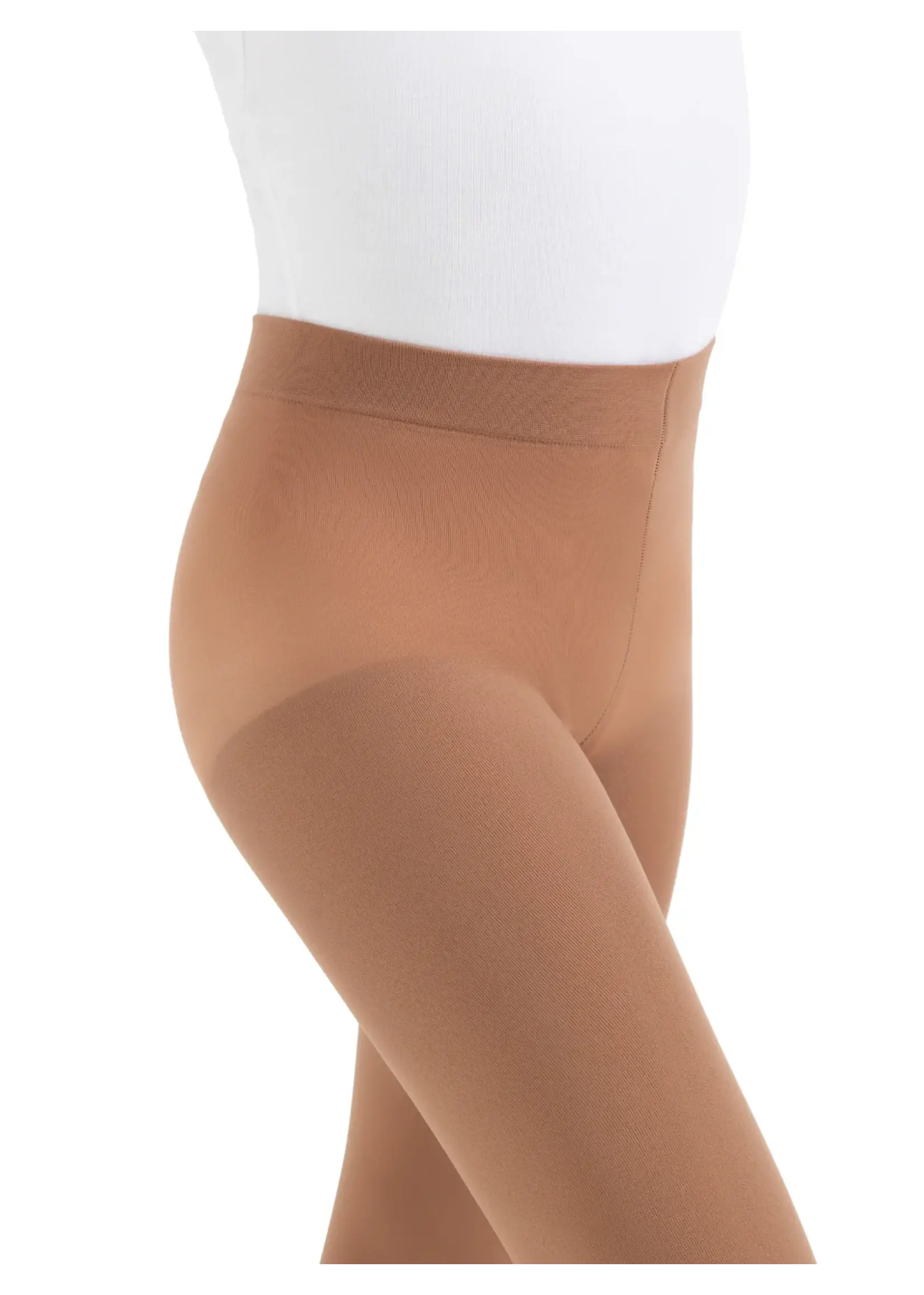 CAPEZIO & BUNHEADS A1915C CHILDRENS ULTRASOFT WAISTBAND FOOTED TIGHT