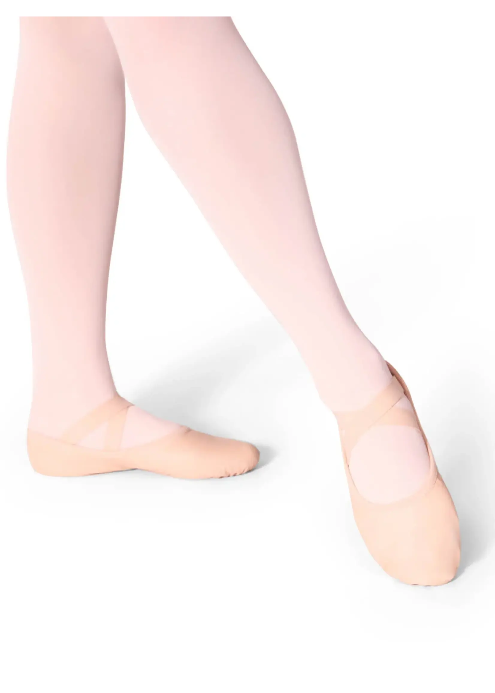 CAPEZIO & BUNHEADS AV400W LUNA SPLIT SOLE LEATHER BALLET SHOE w/o DRAWSTRING