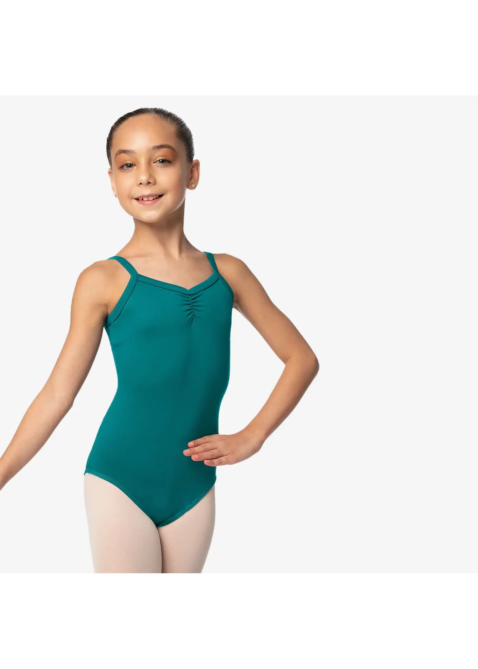 SO DANCA SL114 FLAMMETTA CHILDRENS  DOUBLE PINCHED CAMISOLE LEOTARD