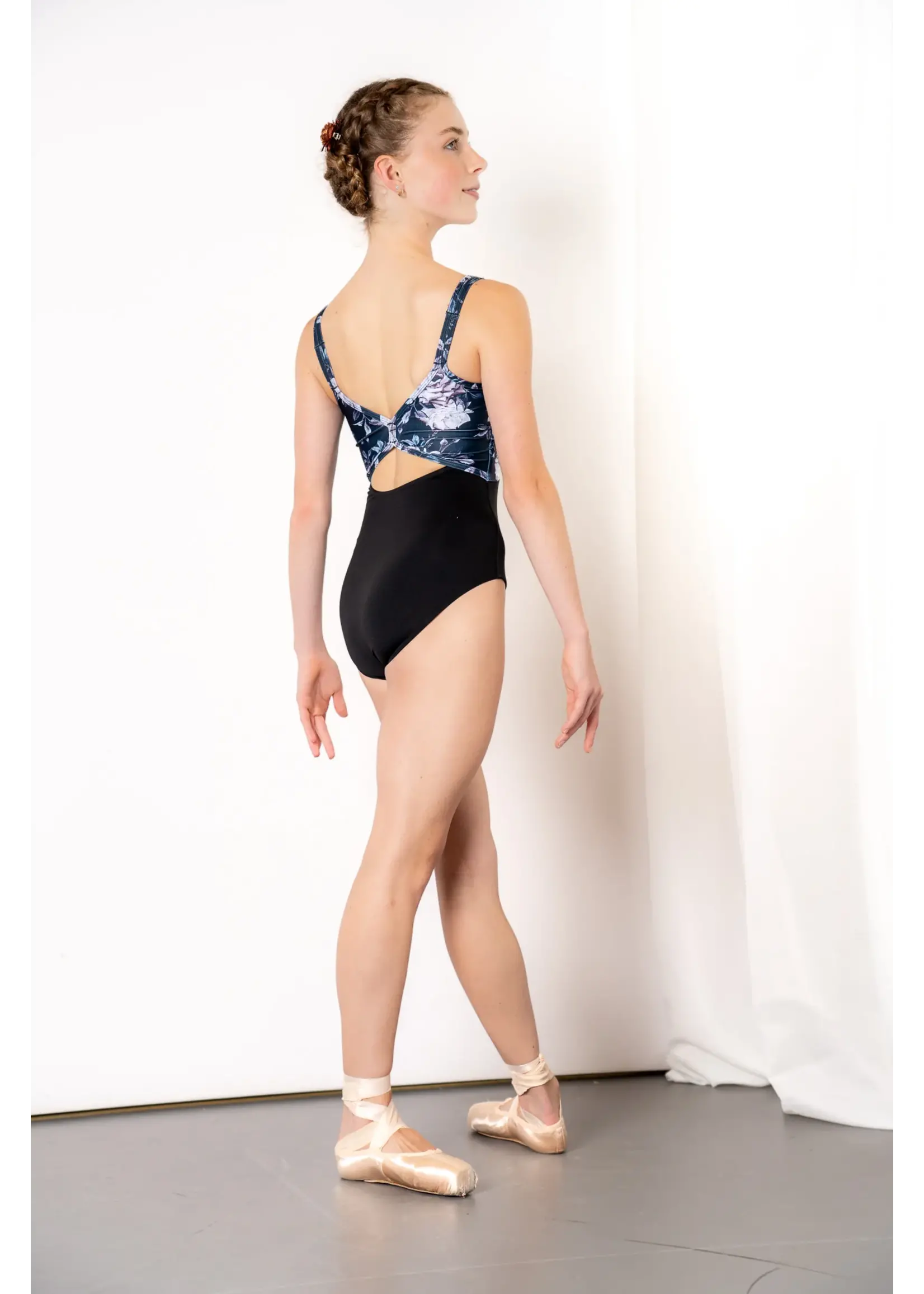 DANSE DE PARIS L0039 EVIE EMPIRE V BUTTERFLY BACK DOUBLE CAMISOLE LEOTARD