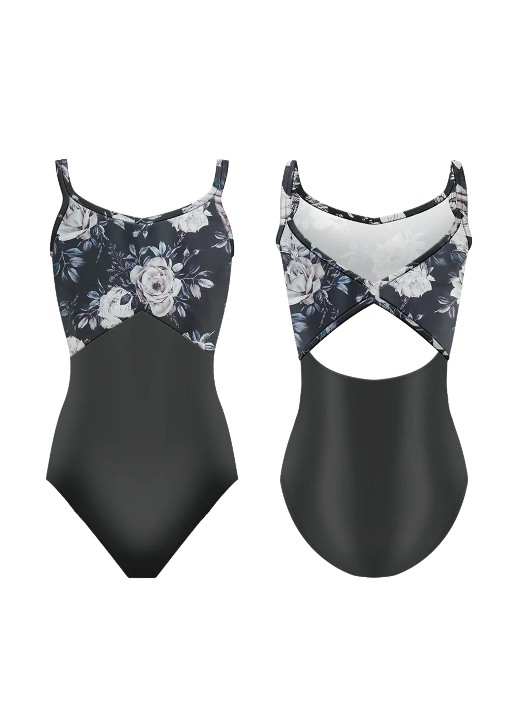 DANSE DE PARIS L0039 EVIE EMPIRE V BUTTERFLY BACK DOUBLE CAMISOLE LEOTARD