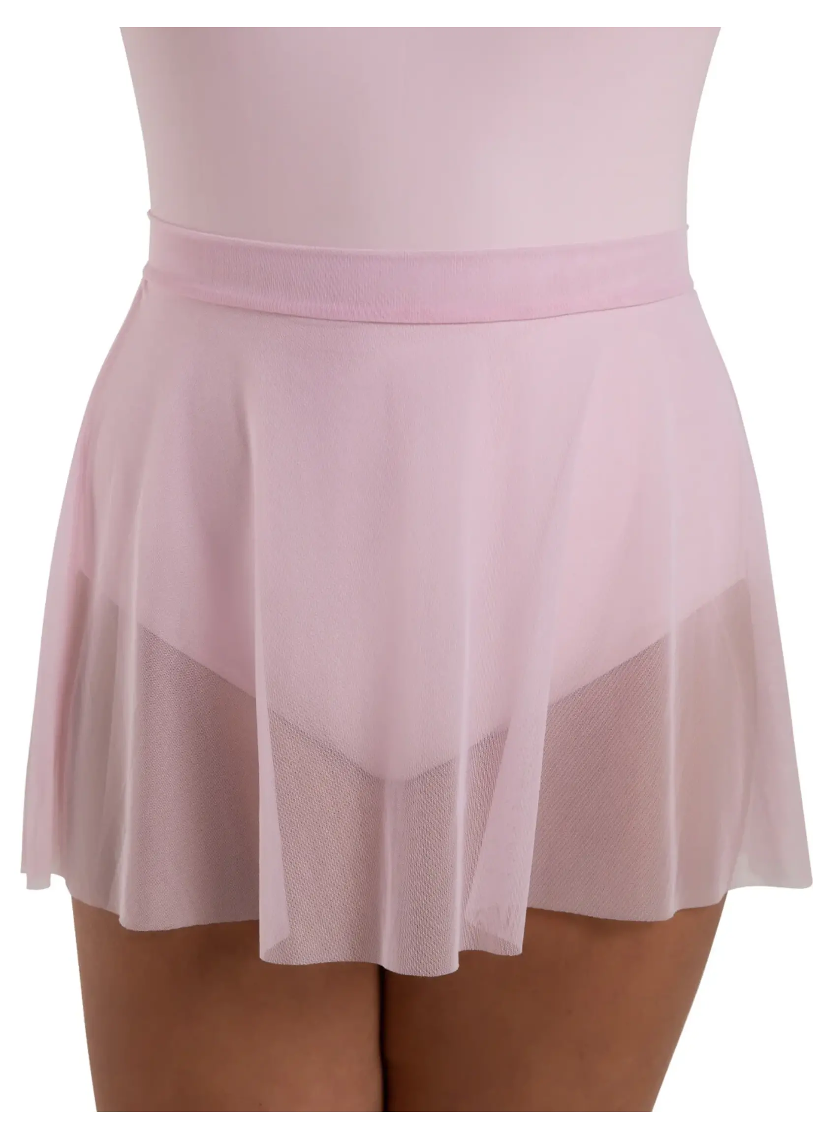 CAPEZIO & BUNHEADS A12266W CURVED RHYTHM YAYOI SHIMMER MESH PULL ON SKIRT