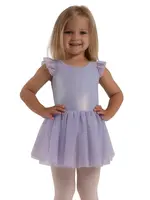 CAPEZIO & BUNHEADS A12283C WANDERLUST VOYAGE SHIMMER MESH FLUTTER SLEEVE TANK TUTU DRESS