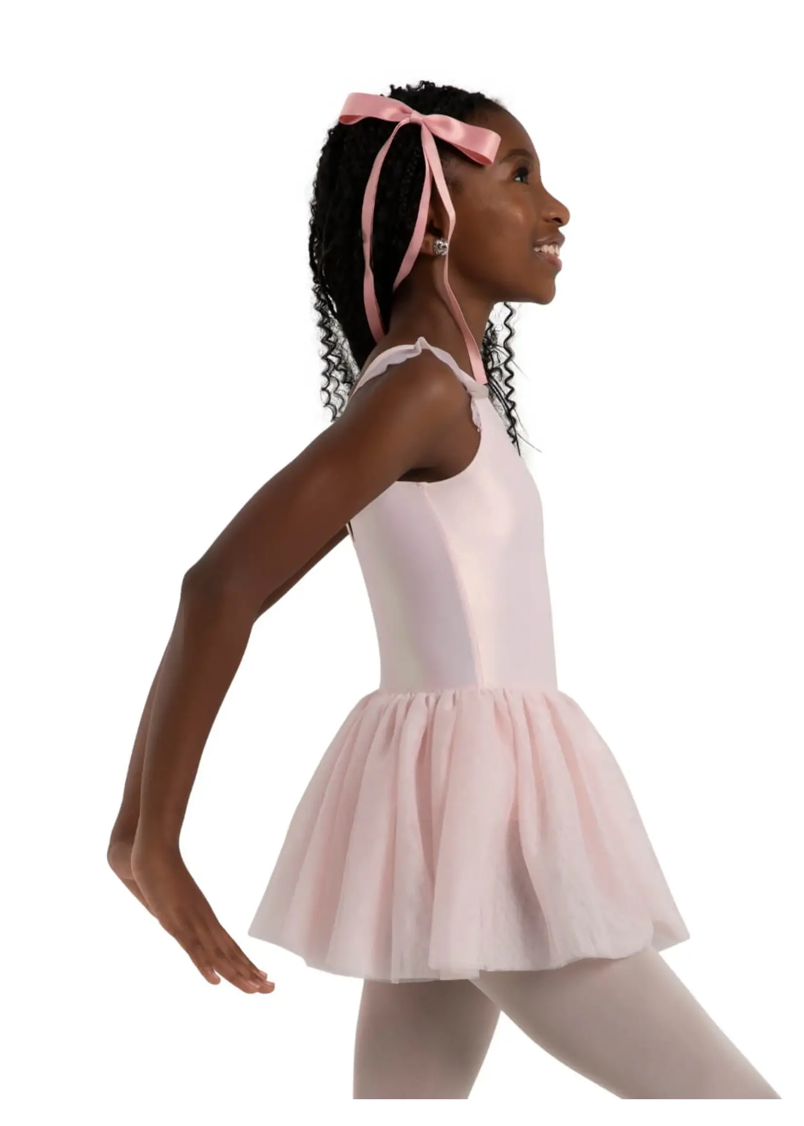 CAPEZIO & BUNHEADS A12283C WANDERLUST VOYAGE SHIMMER MESH FLUTTER SLEEVE TANK TUTU DRESS