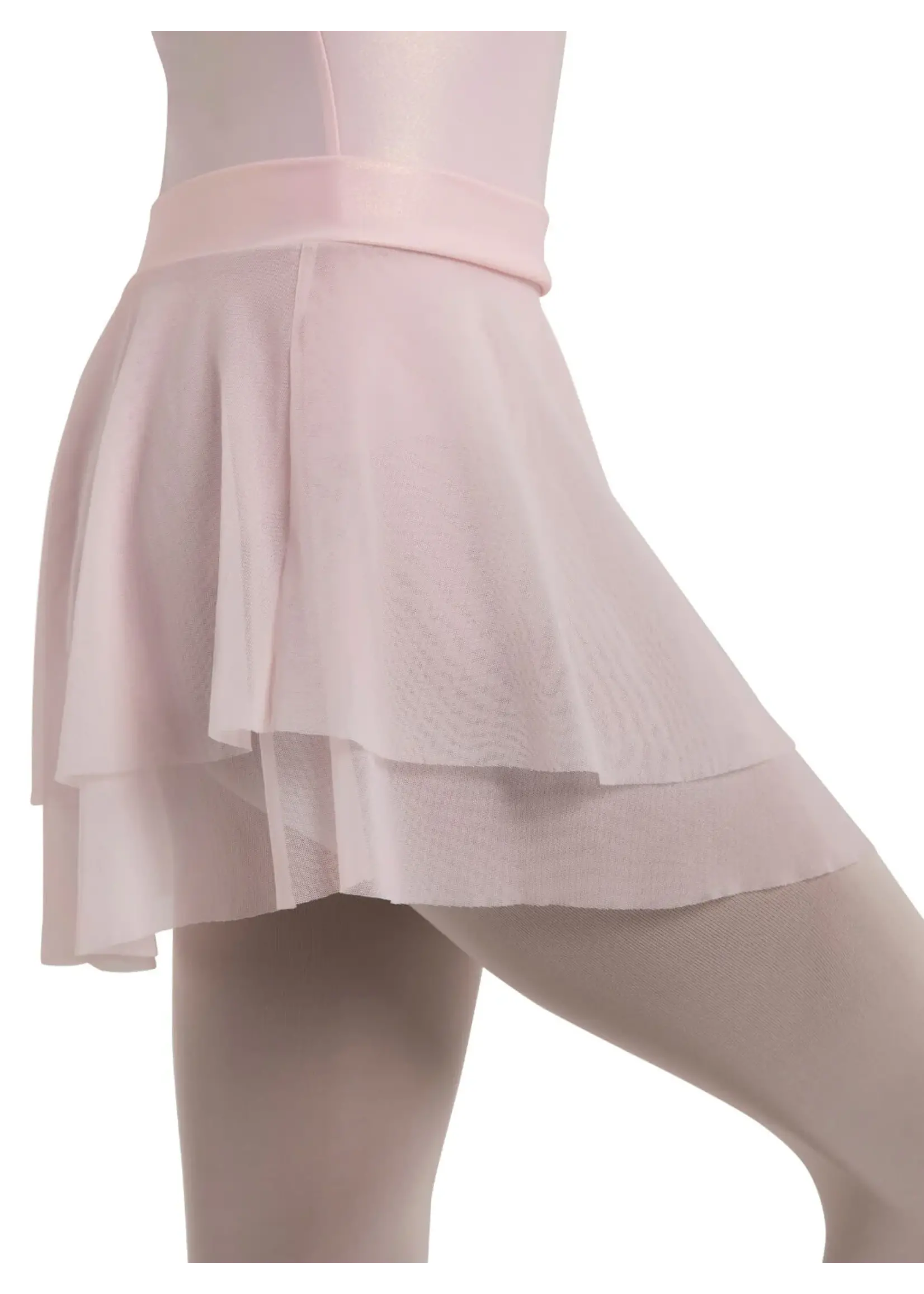 CAPEZIO & BUNHEADS A12286C WANDERLUST ISABELLA DOUBLE TIER SHIMMER MESH PULL ON SKIRT