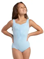 CAPEZIO & BUNHEADS A12287C JEWEL GARDIN SAPPHIRE MESH BROCADE BODICE PRINCESS SEAM TANK LEOTARD