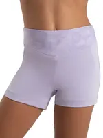 CAPEZIO & BUNHEADS A12295C JEWEL GARDEN HIGH WAISTED MESH OVERLAY SHORT