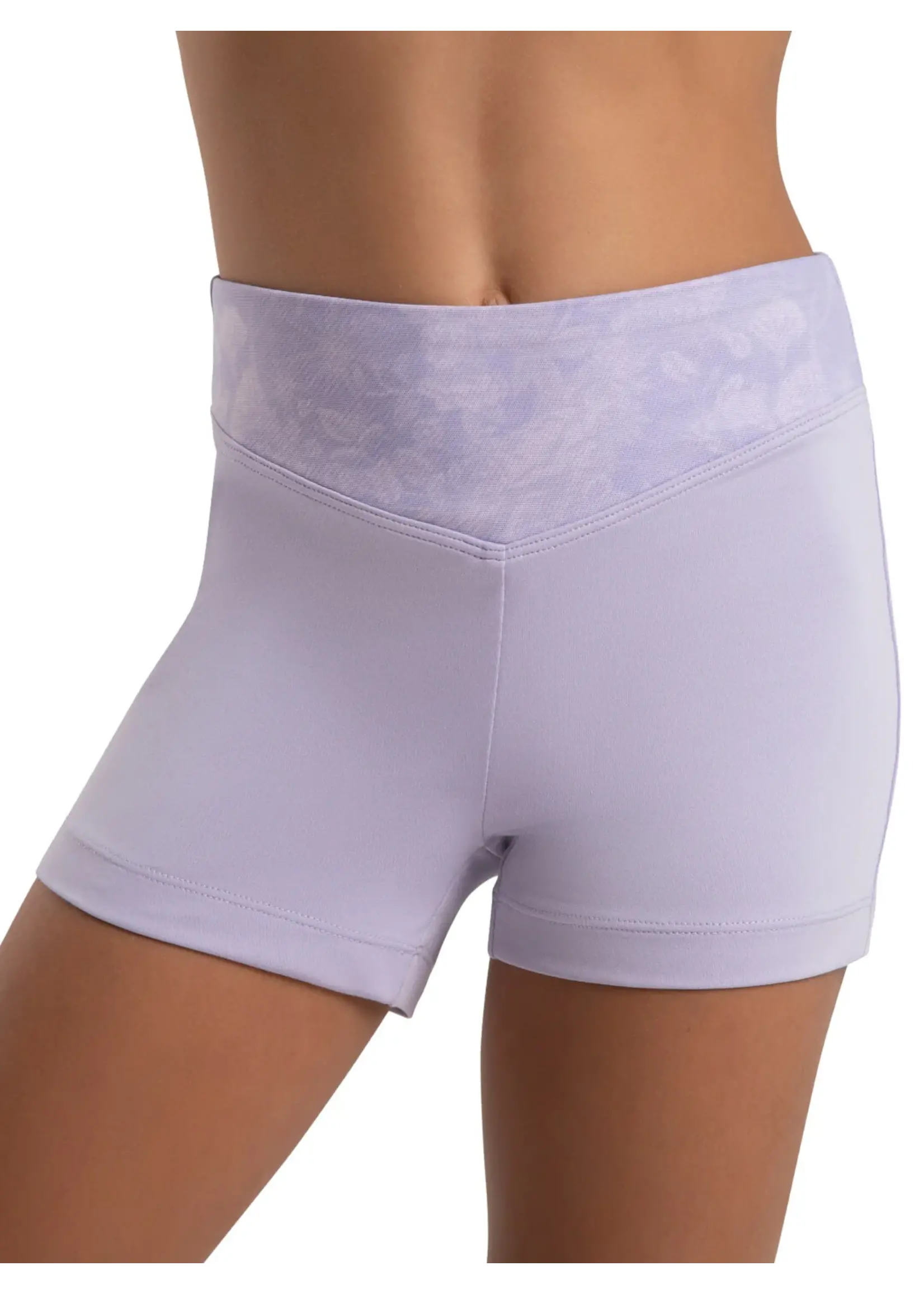 CAPEZIO & BUNHEADS A12295C JEWEL GARDEN HIGH WAISTED MESH OVERLAY SHORT
