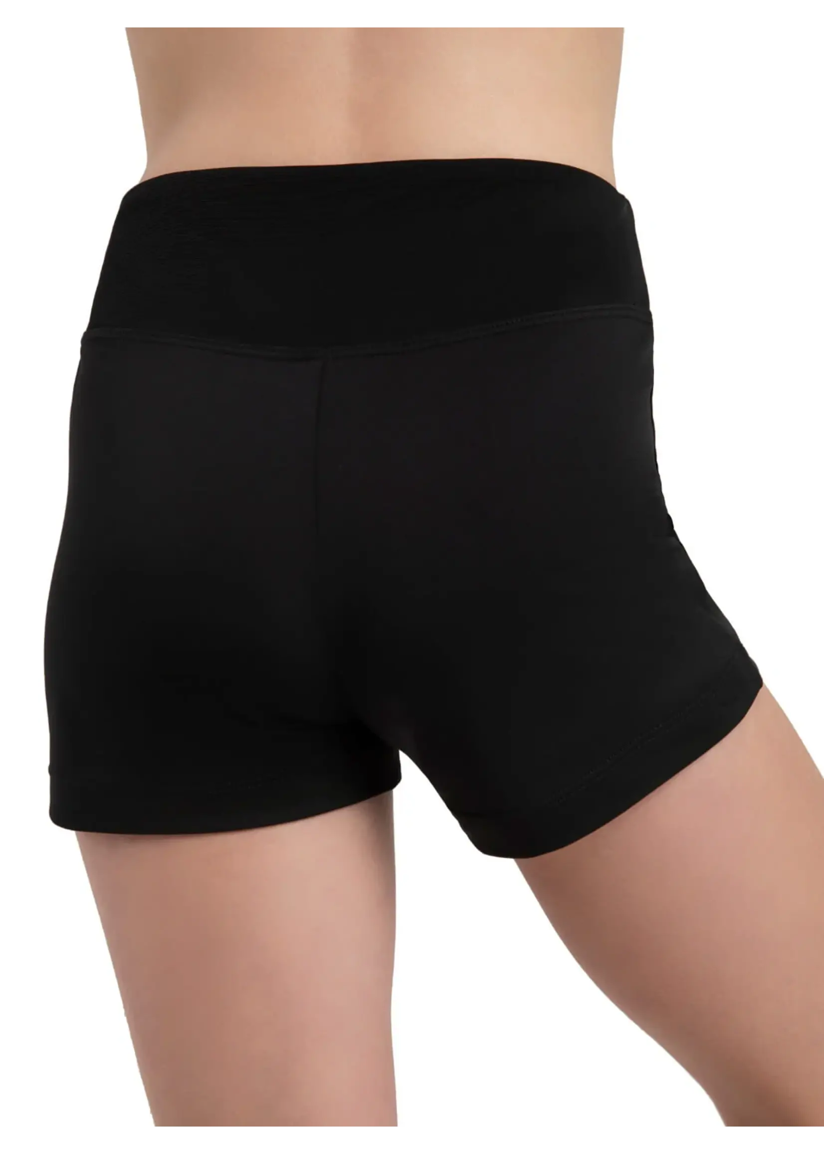CAPEZIO & BUNHEADS A12295C JEWEL GARDEN HIGH WAISTED MESH OVERLAY SHORT
