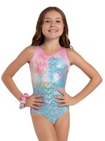 CAPEZIO & BUNHEADS A12300C SHINE BRIGHT FOIL TIE-DYE TANK LEOTARD
