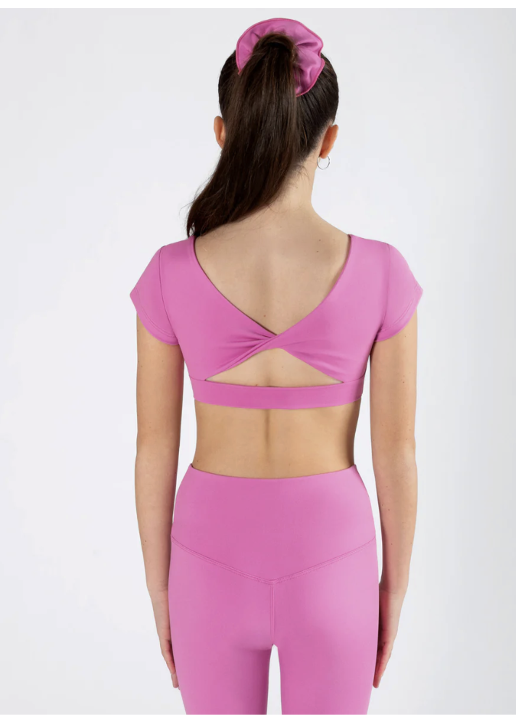 ENERGETIKS ICC197SSBL1 AVERY CAP SLEEVE CROP TOP